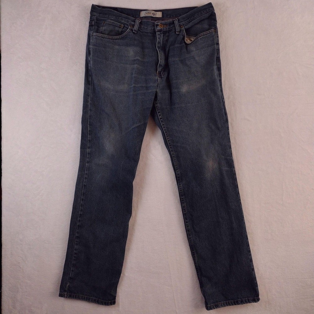 Urban Pipeline Mens Straight Leg Blue Jeans 36x34 Medium Wash 100% Cotton Denim